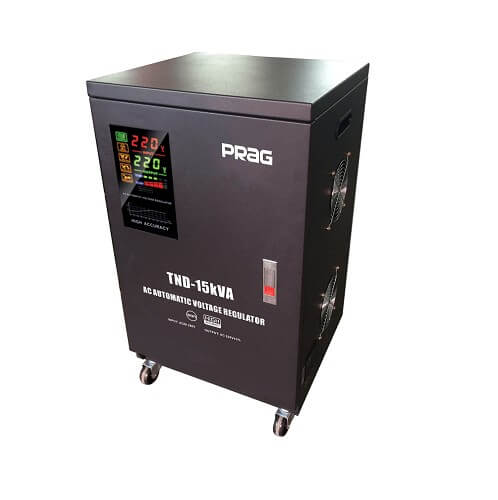 Prag 15KVA Servo Voltage Stabilizer (130-260V)