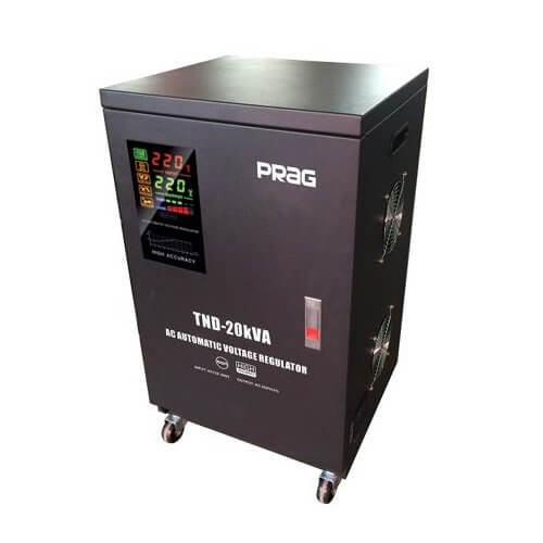Prag 20KVA Servo Voltage Stabilizer (130V-260V)