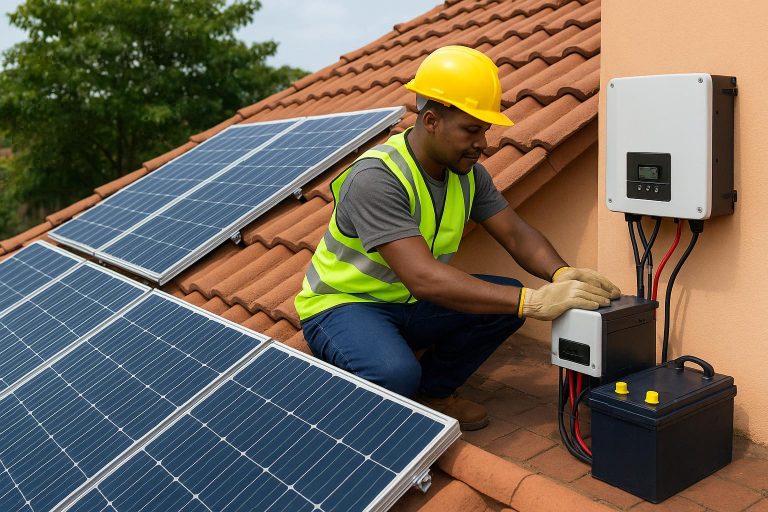 Inverter and battery installation for a 3-bedroom flat in Nigeria