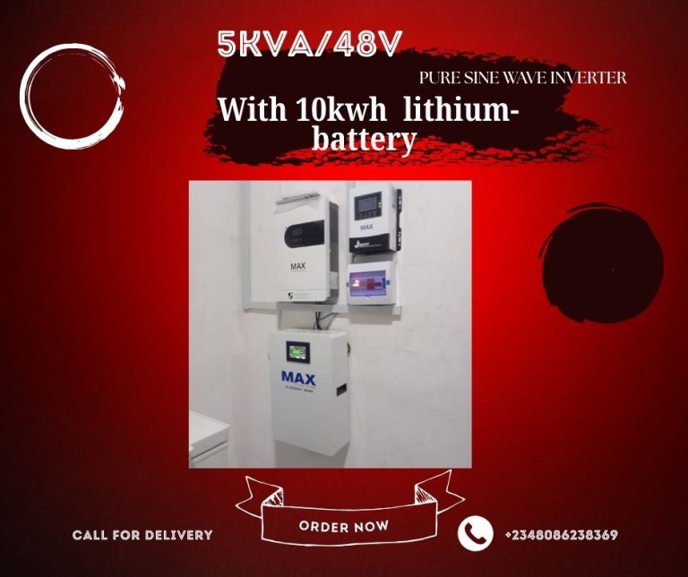 Complete solar power package installed for a home in Lagos, Nigeria
